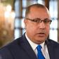 Hichem Mechichi, pictured in February 2020, now has a month to form a government against a backdrop of political tensions among the major parties