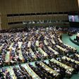 US President Donald Trump speaks during the 74th Session of the United Nations General Assembly at UN headquarters in New York on September 24, 2019 -- this year's edition of the meeting may end up being held by videoconference