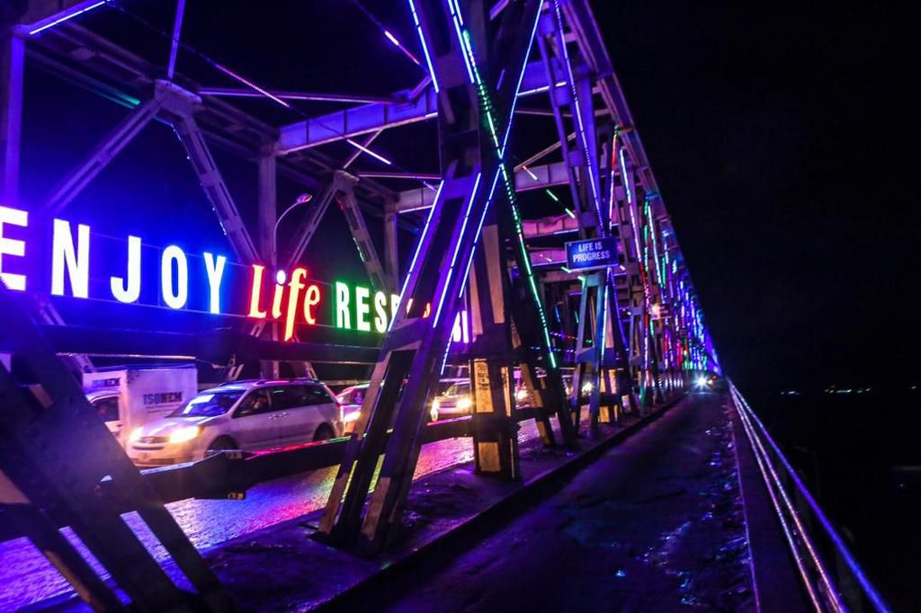 Life Lager puts smiles on Nigerians' faces with lighting of Niger Bridge