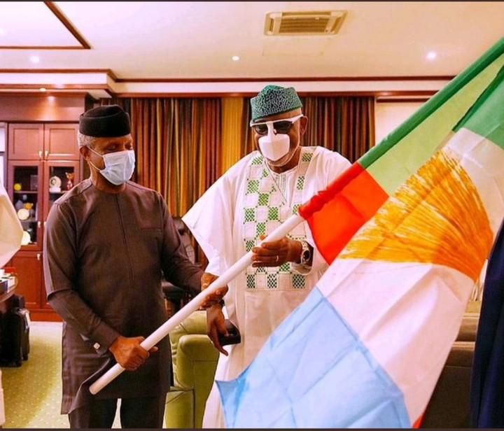 Vice President, Prof. Yemi Osinbajo and Governor Rotimi Akeredolu of Ondo State.