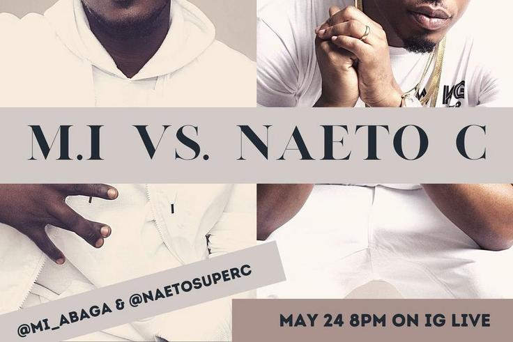 MI Abaga and Naeto C to face off in IG Live battle. (Twitter/MI_Abaga)