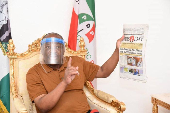 Governor Nyesom Wike drags his party and PDP (Twitter: @GovWike)