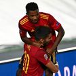 Ansu Fati and Ferran Torres both scored as Spain thumped Ukraine 4-0 in the UEFA Nations League