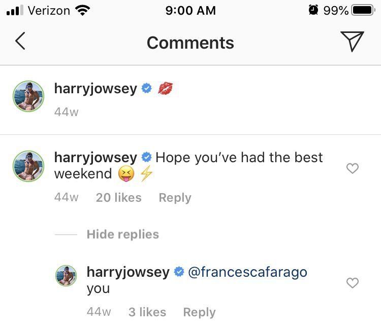 harry jowsey instagram