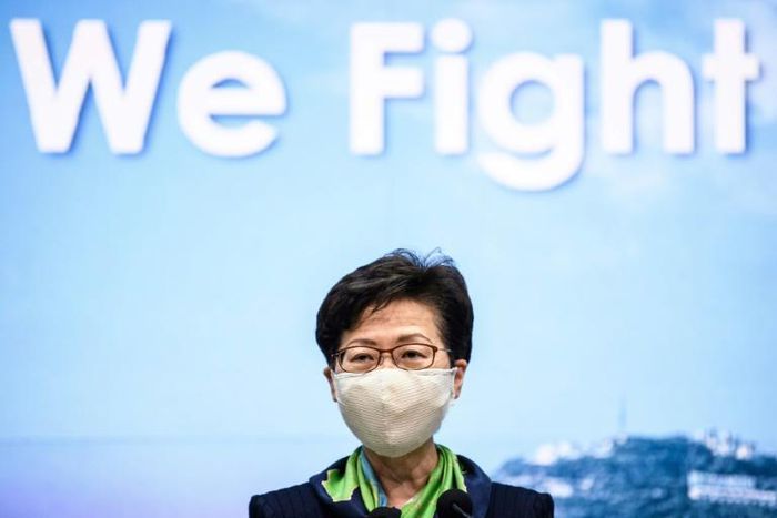 Chief Executive Carrie Lam was personally targeted along with 10 other senior city officials in the toughest US action on Hong Kong