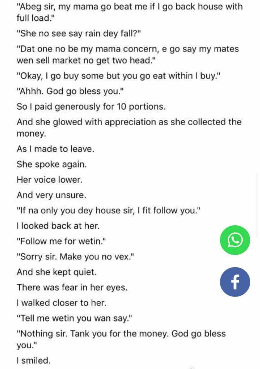 Writer can’t believe a 13-year-old hawker offered him sex in appreciation for buying her food