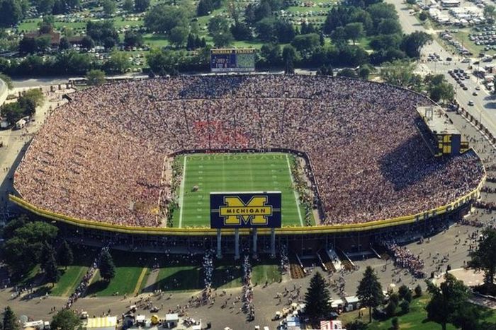 Michigan Stadium in Ann Arbor, in the United States. [mlive]