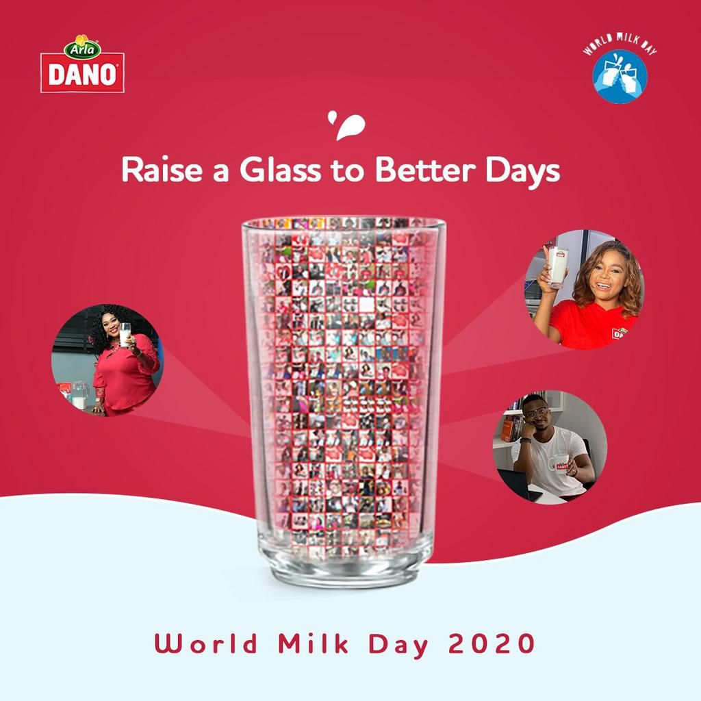 Dano raises a glass to milk and better days