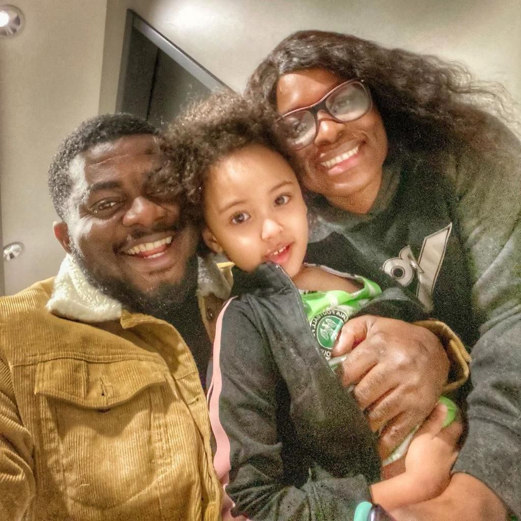 Kelly Hansome, his fiancee and their daughter [Instagram/KellyHansome]