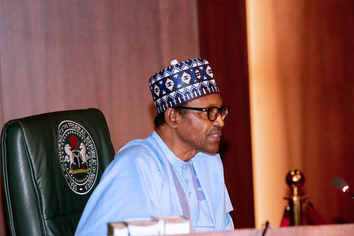 President Muhammadu Buhari. [Twitter/@BashirAhmaad]