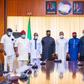 Gov Okowa of Delta receives members of the House of Reps in Asaba on October 28, 2020 (Delta State press House corps)