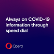 Opera provides access to official information about COVID-19 through its mobile browsers for 120 million of users in Africa