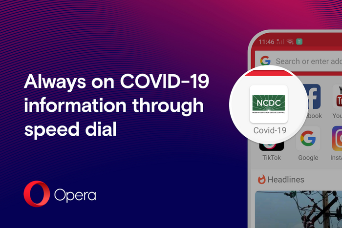 Opera provides access to official information about COVID-19 through its mobile browsers for 120 million of users in Africa