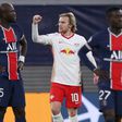 Emil Forsberg's penalty gave RB Leipzig a 2-1 win over last season's runners-up Paris Saint-Germain in their Champions League clash in Germany