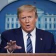 US President Donald Trump during his daily briefing on the novel coronavirus, COVID-19, on April 21, 2020