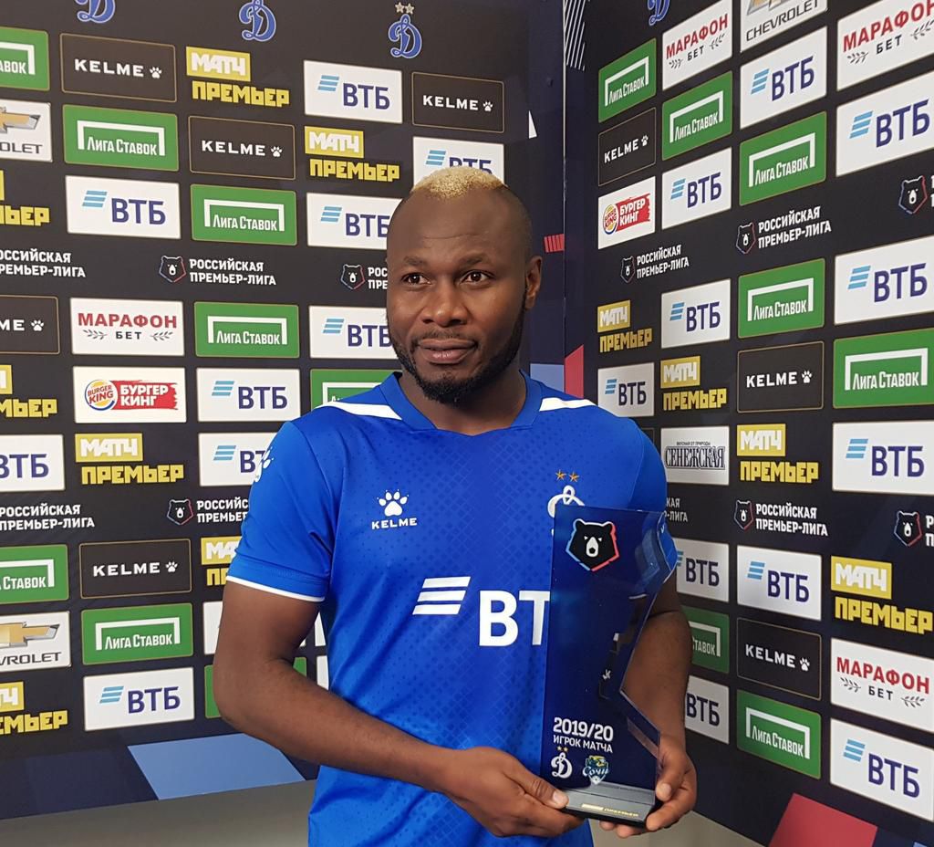 Sylvester Igboun (Twitter/Dynamo Moscow)
