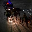 Police patrol in India's Gujarat state earlier this week during a nationwide coronavirus lockdown
