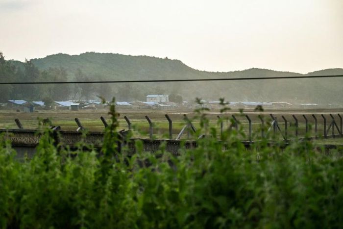 Kyauktalone camp in Kyaukphyu, Rakhine state, where Muslim residents have been forced to live for after communal unrest tore apart the town
