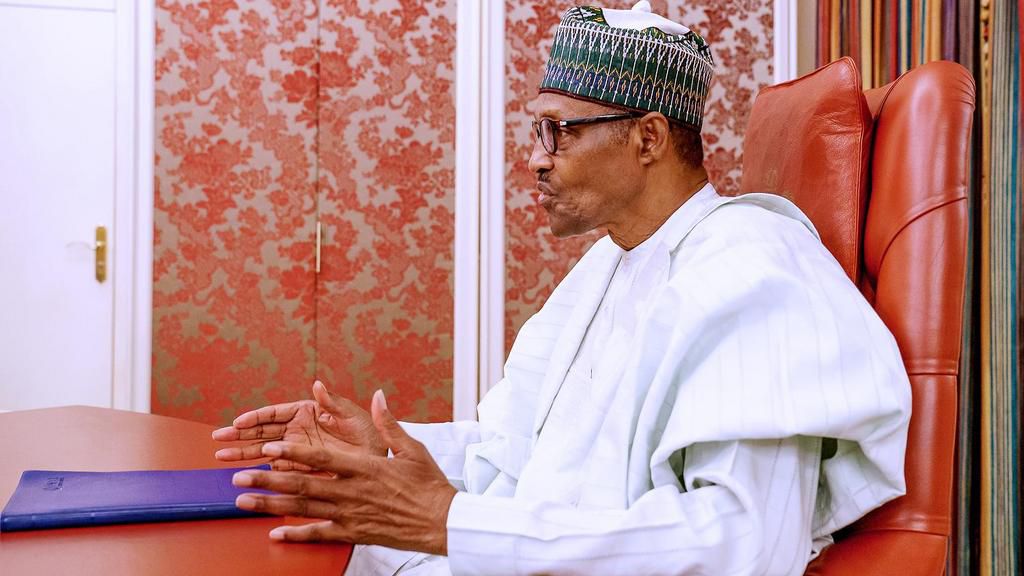 President Muhammadu Buhari. [Twitter/@NigeriaGov]
