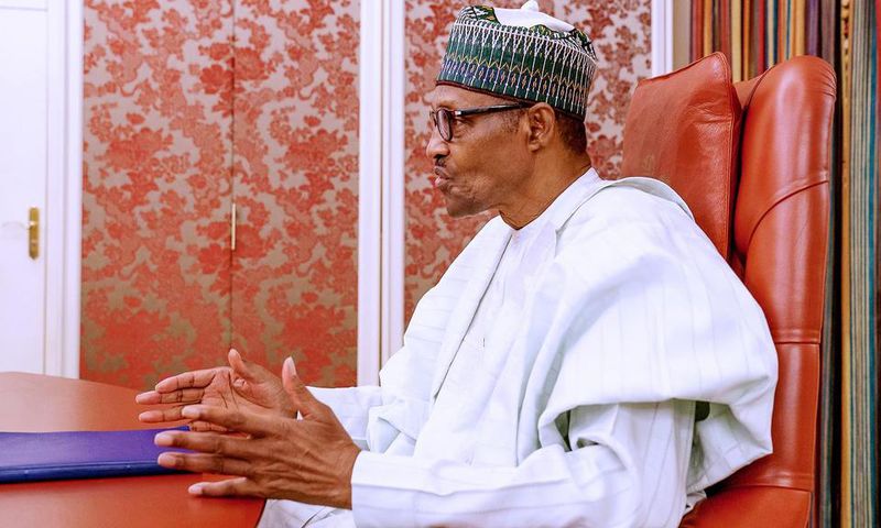 President Muhammadu Buhari. [Twitter/@NigeriaGov]
