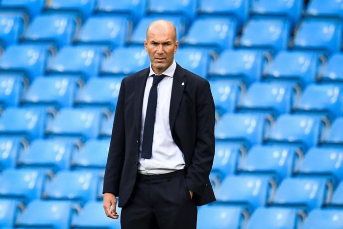 Real Madrid coach Zinedine Zidane insisted he was "proud" of his team after their Champions League exit at the hands of Manchester City