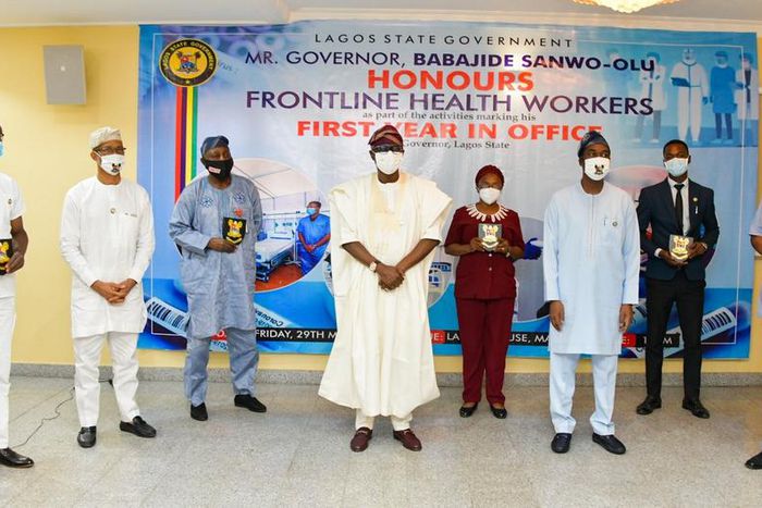 Lagos State Governor, Babajide Sanwo-Olu dedicates first anniversary to frontline health workers.
