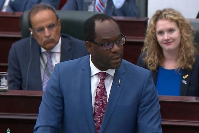 President Muhammadu Buhari congratulates Nigerian born Kaycee Madu, appointed Minister of Justice and Solicitor General for the Government of Alberta, in Canada. [lagospostng]