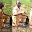 “I wanted to use it for experiment” - Pastor nabbed packing human faeces (video)
