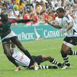 Innocent Simiyu (left), pictured during the 2008 Hong Kong Sevens, has been reappointed Kenya 7s coach