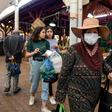 Shoppers browse through the central market in Tunis during the fasting month of Ramadan