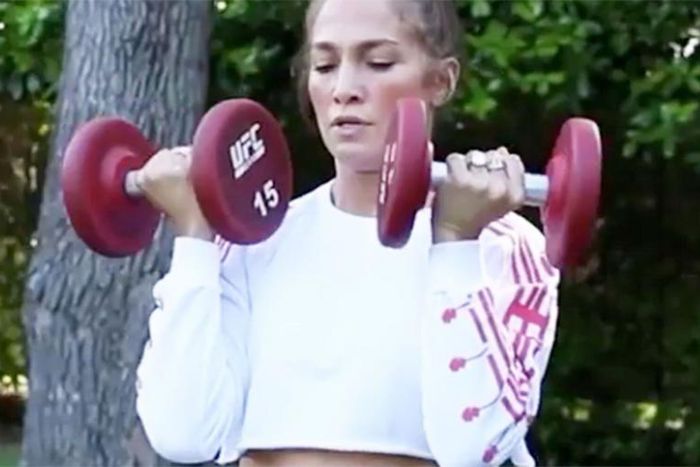 J.Lo's Abs Are The Star Of A-Rod's Workout Video