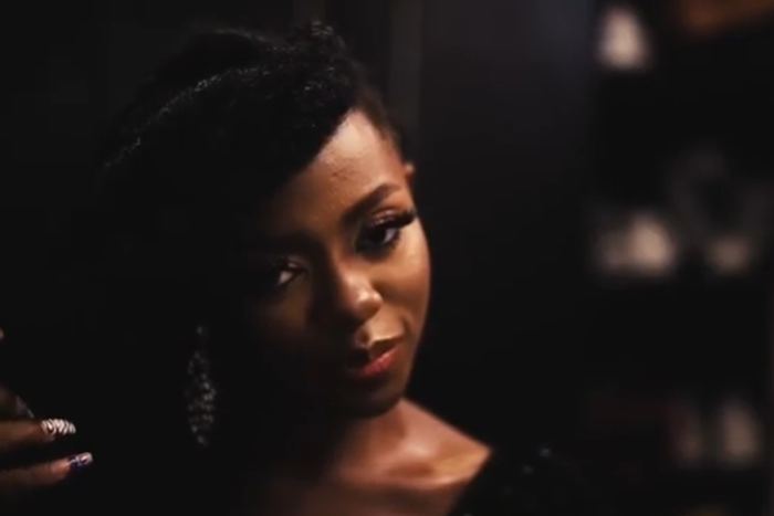 Diane Russet in 'Storm' short film teaser [Instagram/@diane.russet]