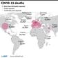 COVID-19 deaths around the world