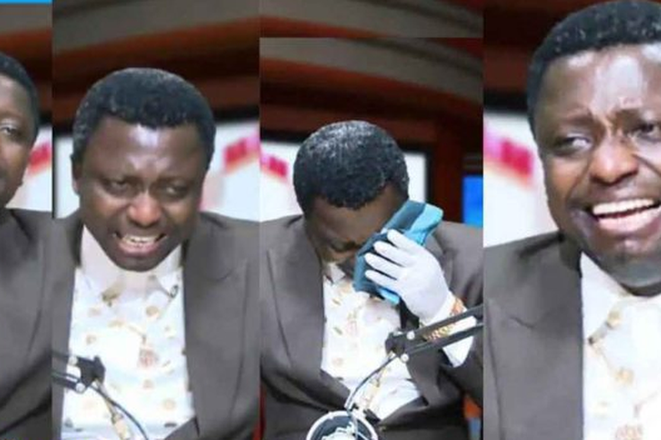 “How are we going to eat?” – Opambour cries on TV as lockdown blocks church’s income (video)