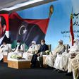 Egypt's President Abdel Fattah al-Sisi (C) met in mid-July with Libyan tribal leaders in the capital Cairo