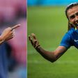 Paris Saint-Germain star Neymar (left) and fellow Brazil international Marta Marta will earn the same amount for representing their country from now on, but their club salaries remain worlds apart