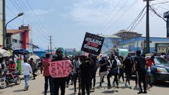 #EndSARS protesters in Lagos [Pulse]