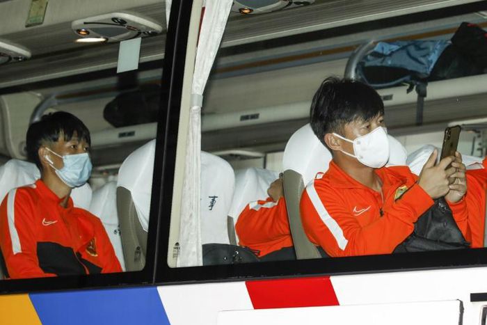 Wuhan Zall players arrive in Suzhou last weekend under strict conronvirus protocols