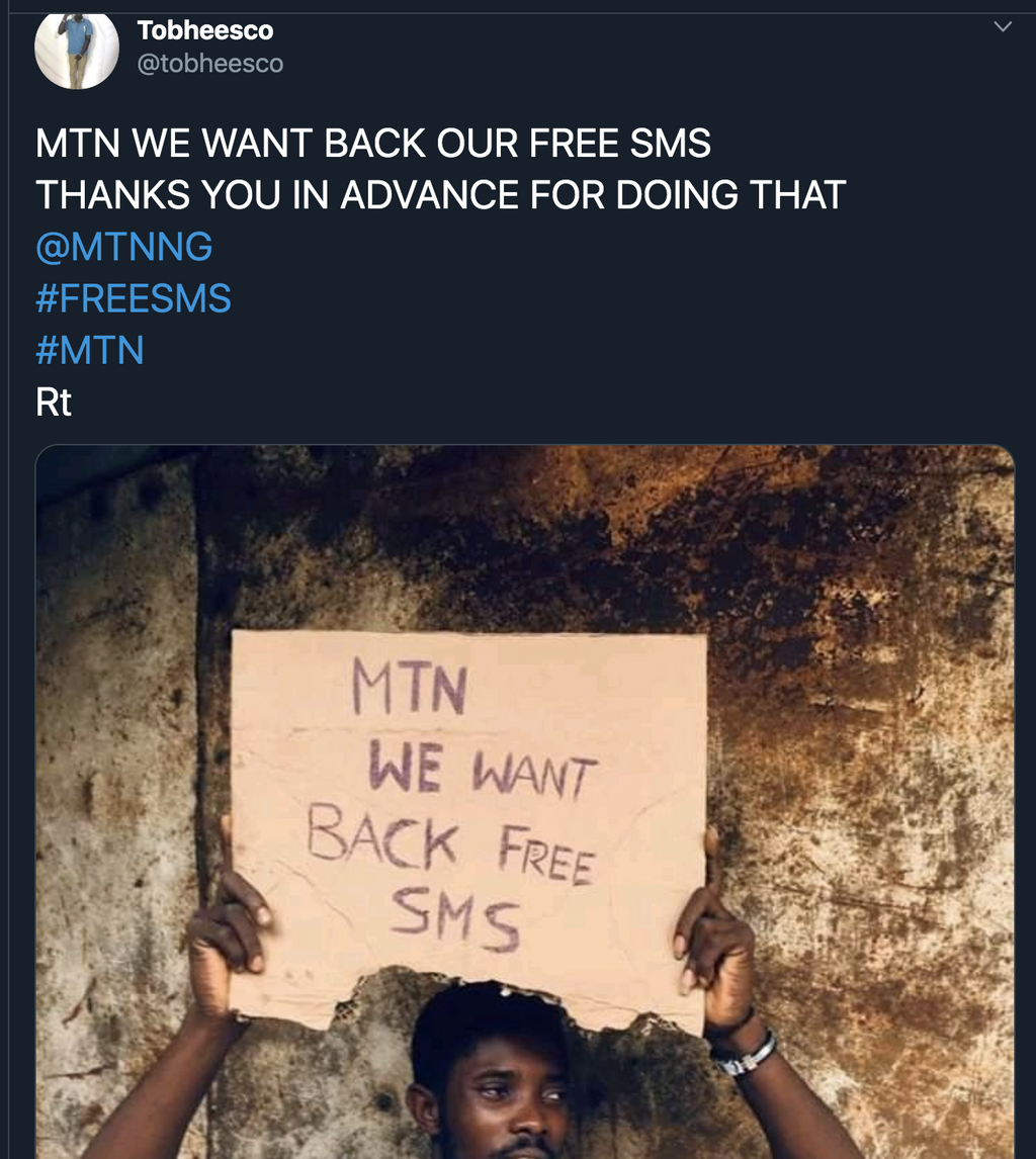 Bring back our free SMS - Nigerians ask MTN