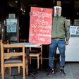 Protest: South Africa's restaurant industry says a night-time curfew and a ban on alcohol are destroying business