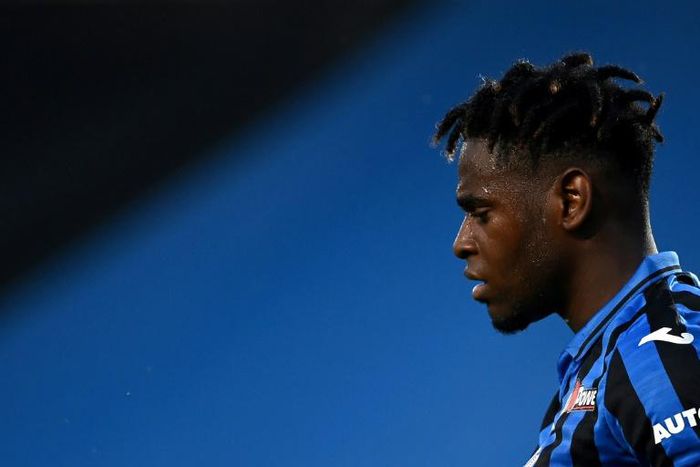 On target: Atalanta forward Duvan Zapata