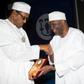 President Muhammadu Buhari and his new Chief of Staff, Prof Ibrahim Gambari. (Politics Nigeria)