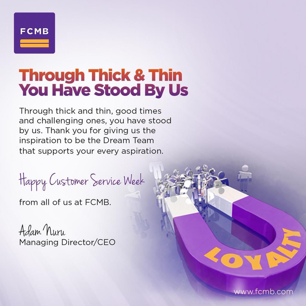 FCMB celebrates the spirit of teamwork, commits to excellent service