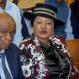 Former first lady Maesaiah Thabane and her husband Thomas Thabane, pictured in court in Maseru in February