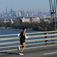 A runner participates in the November 2019 New York Marathon, whose 2020 edition has been canceled