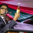 Madagascan President Andry Rajoelina and Covid Organics -- a herbal tea that, he says, cures coronavirus
