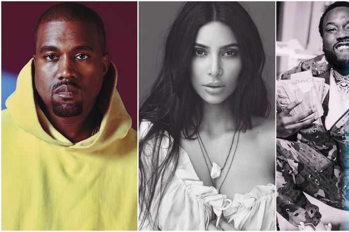 Kanye West called out his wife, Kim Kardashian over meeting with Meek Mill [Instagram/KimKardashian] [Instagram/MeekMill]