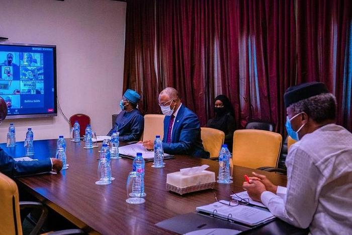 Healthcare tops agenda as Vice President Yemi Osinbajo chairs virtual Council on Privatisation meeting. [Twitter/@ProfOsinbajo]