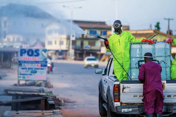disinfection of streets