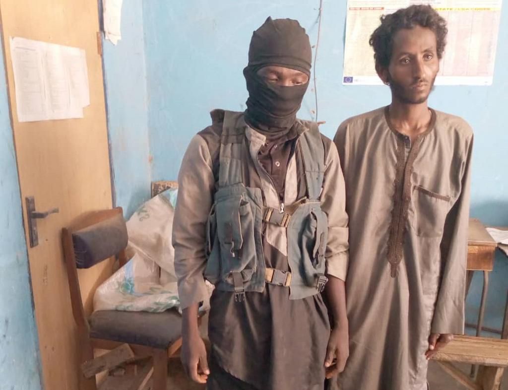 Two foreigners arrested by the military after an operation against cattle rustlers in Niger State [Defence Headquarters]